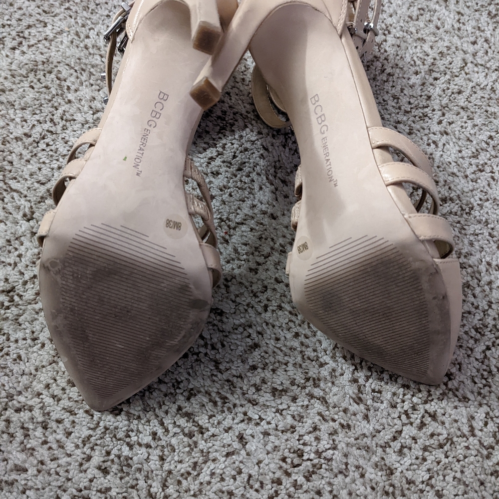 BCBGeneration Tan Heels